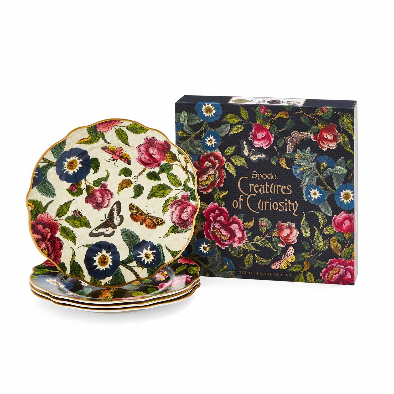 Creatures of Curiosity Dessert Plates Set of 4 (Assorted) image number null